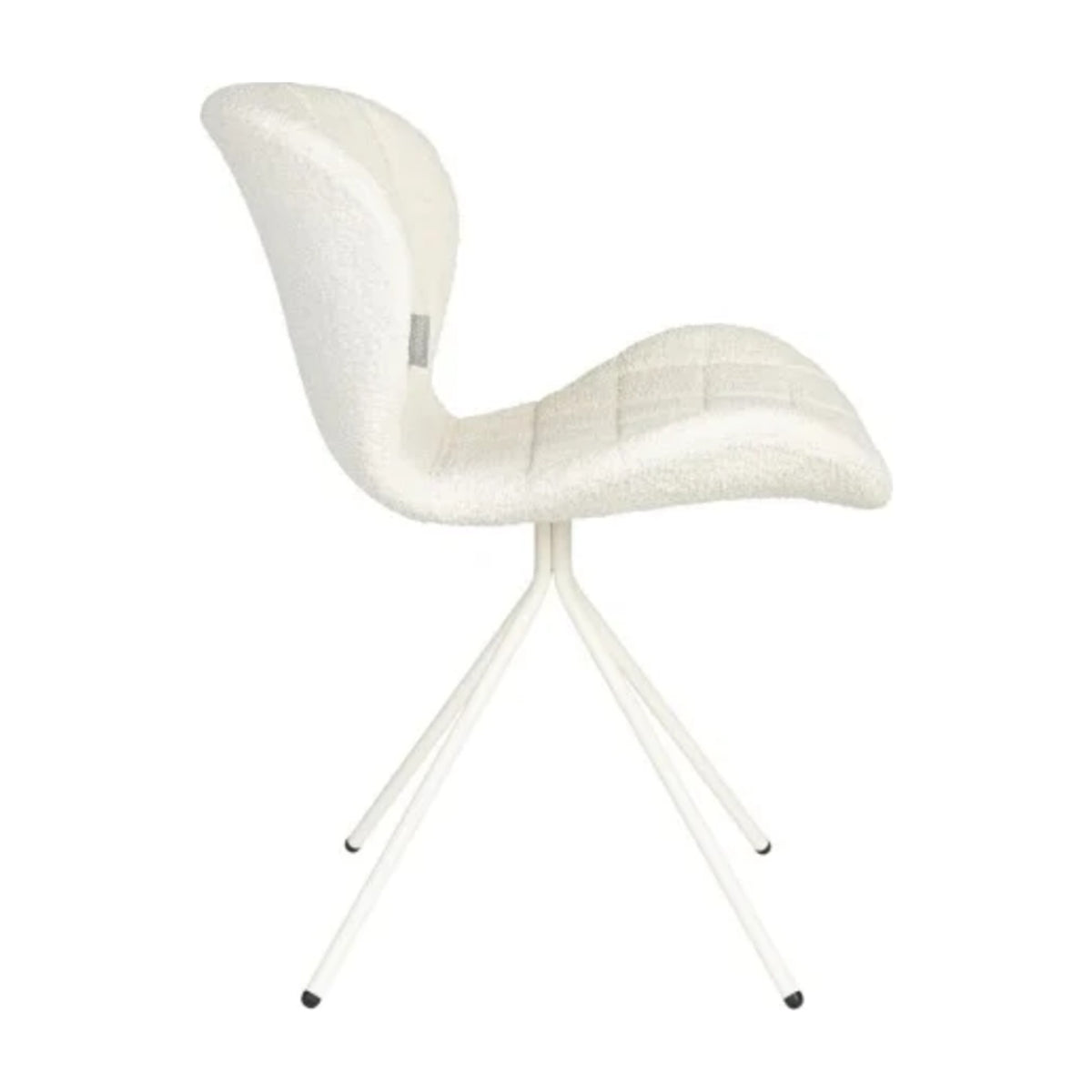 Dining Chair OMG Soft White Domestica – Side View on White
