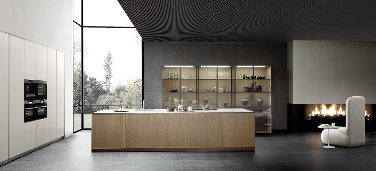 Pedini Quadra 10 kitchen with retro lines