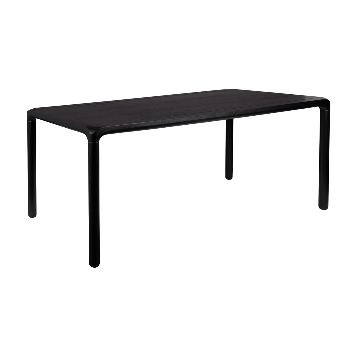 Dining Table Storm 220x90 Black Domestica – Three Quarter View on White