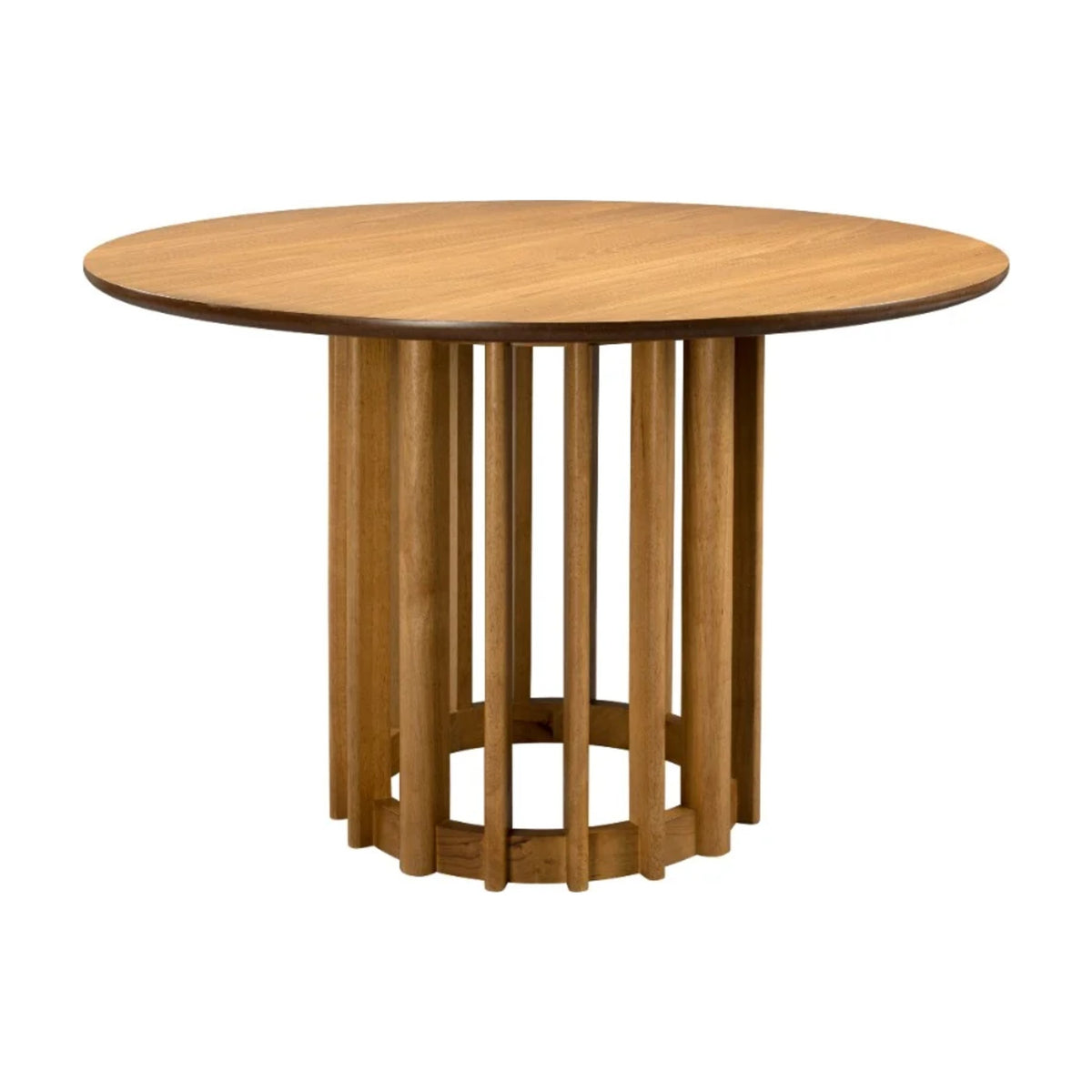 Dining Table Barlet 120 Oak Domestica – Front View on White