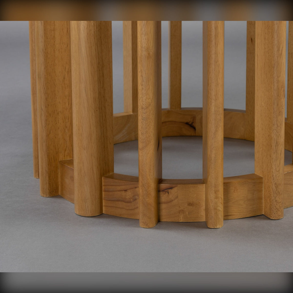 Dining Table Barlet 120 Oak Domestica – Base Foot Close-up