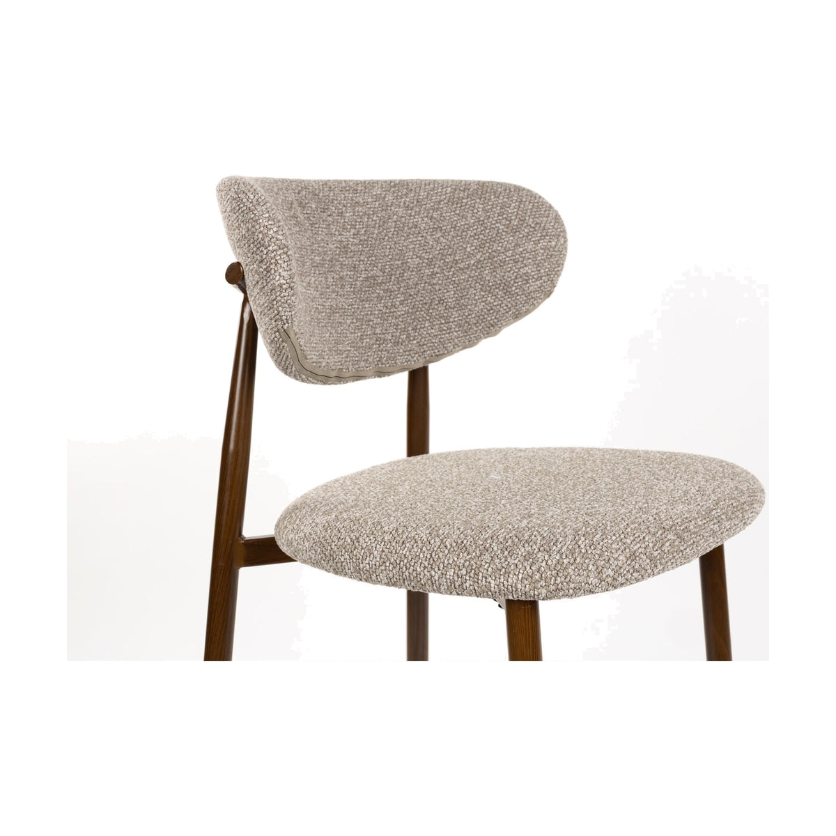 Counter Stool Noor Brown Domestica – Backrest and Seat Close-up