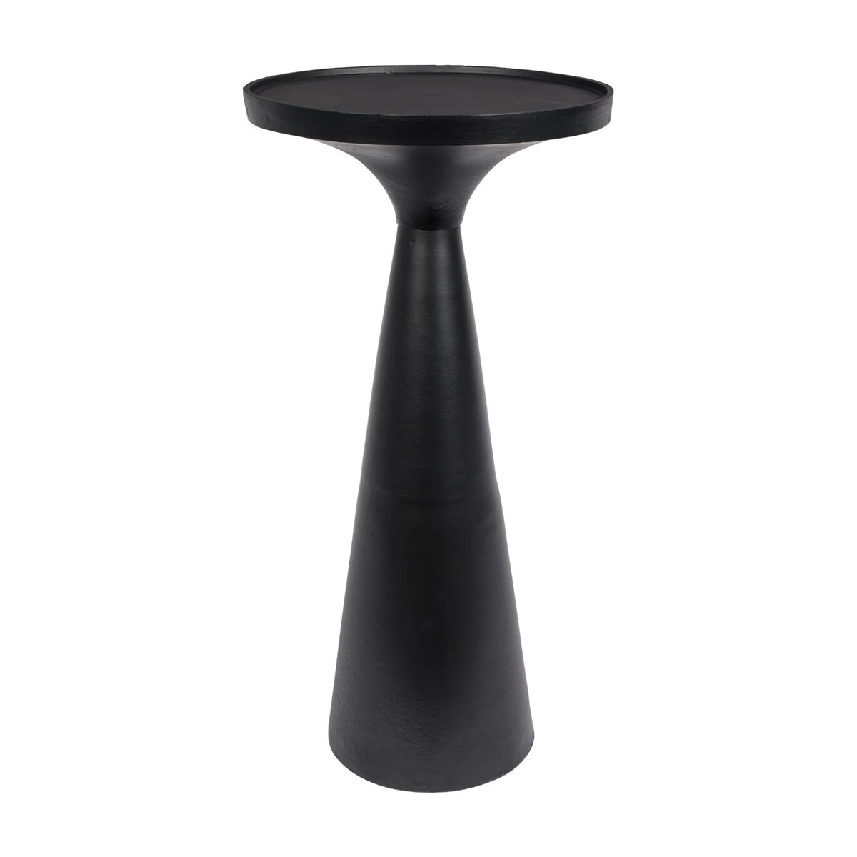 Side Table Floss Black Domestica – Front View on White