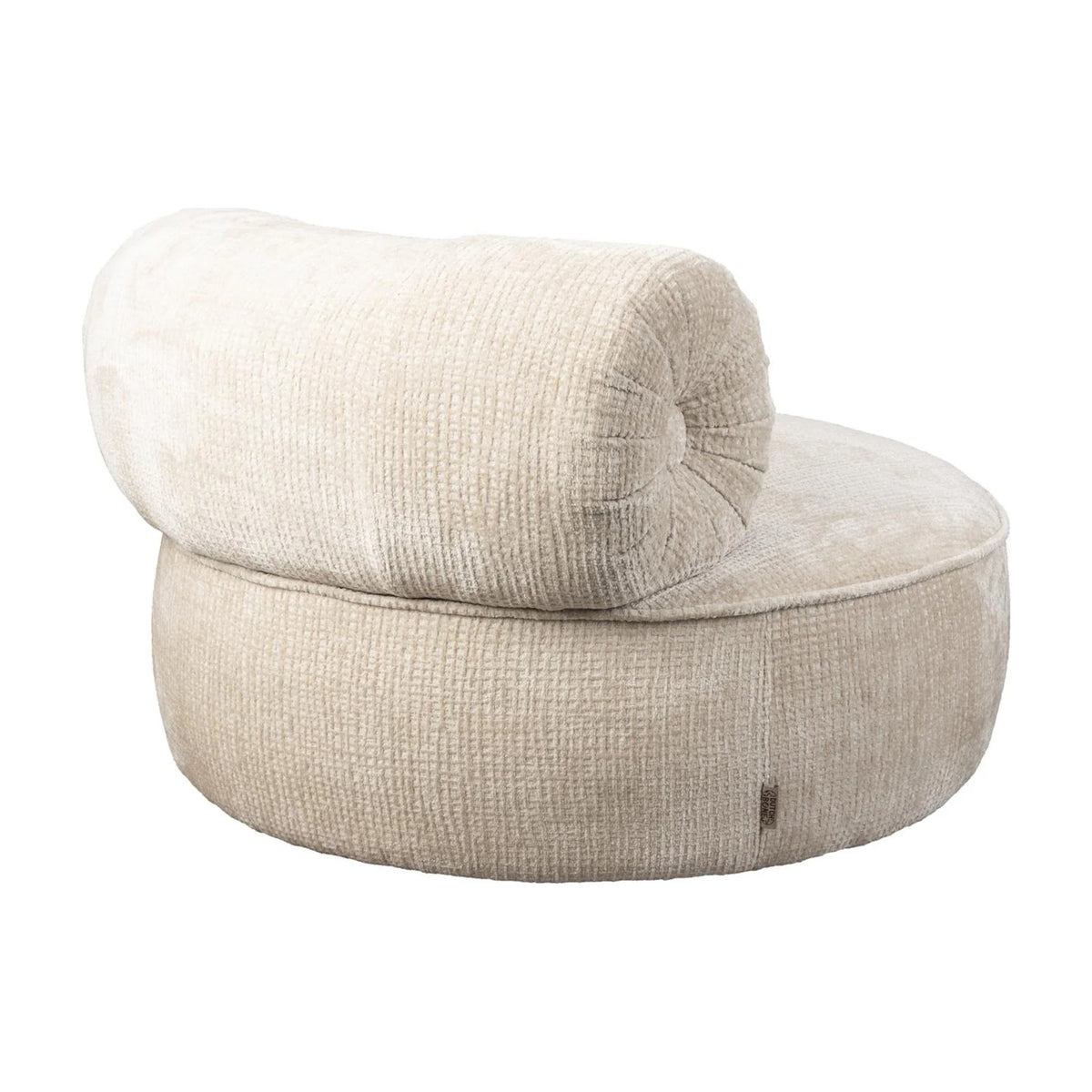 Lounge Chair Tilbury Natural Beige Domestica – Three Quarter View on White