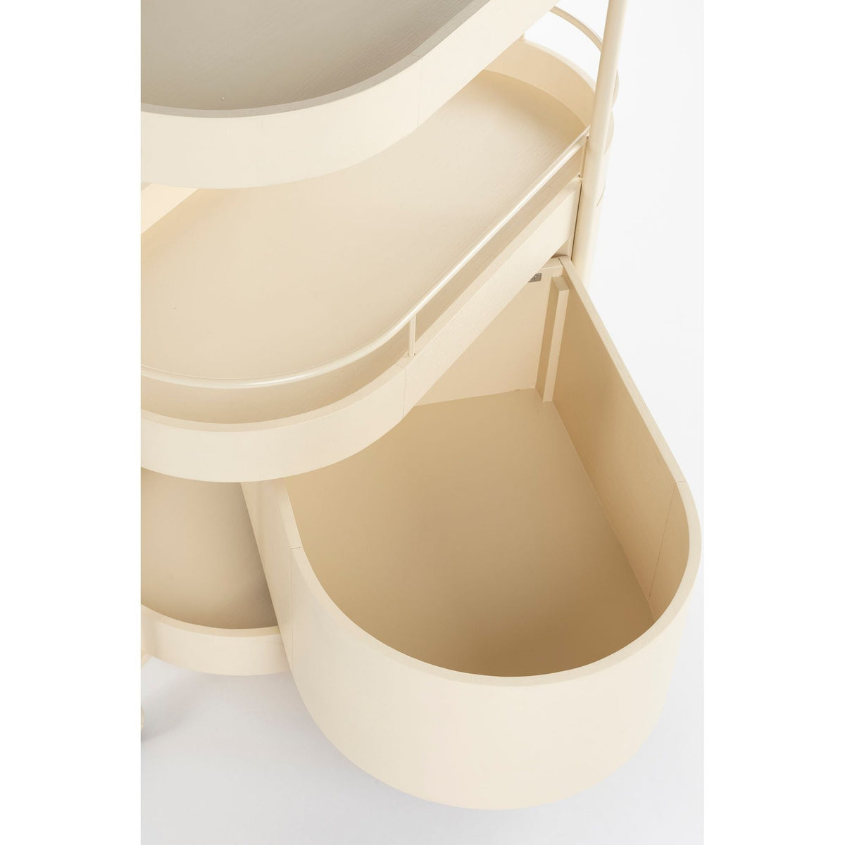 Trolley Wim Beige Domestica – Open Compartment Interior Close-up