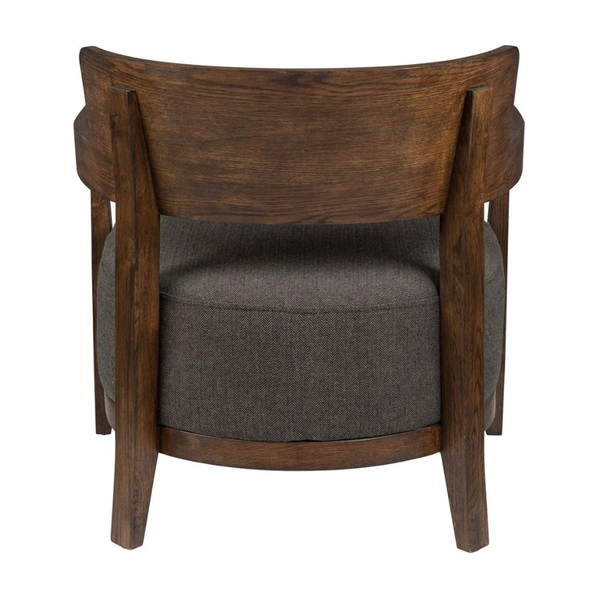 Lounge Chair Duran Grey Domestica – Back View on White