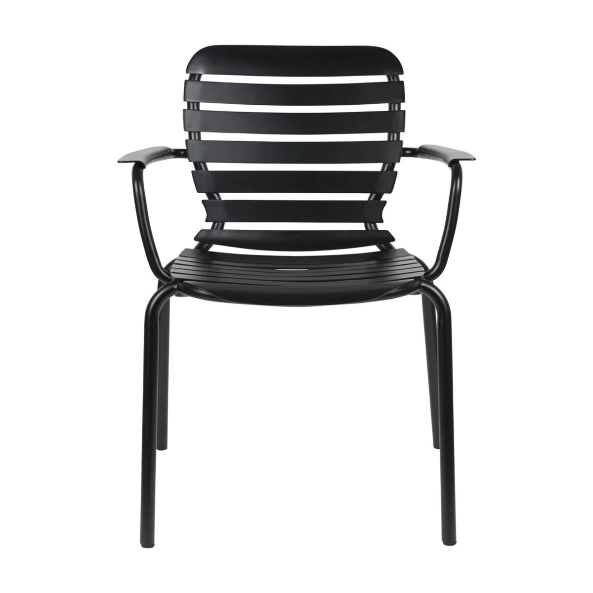 Garden Armchair Vondel Black Domestica – Front View on White