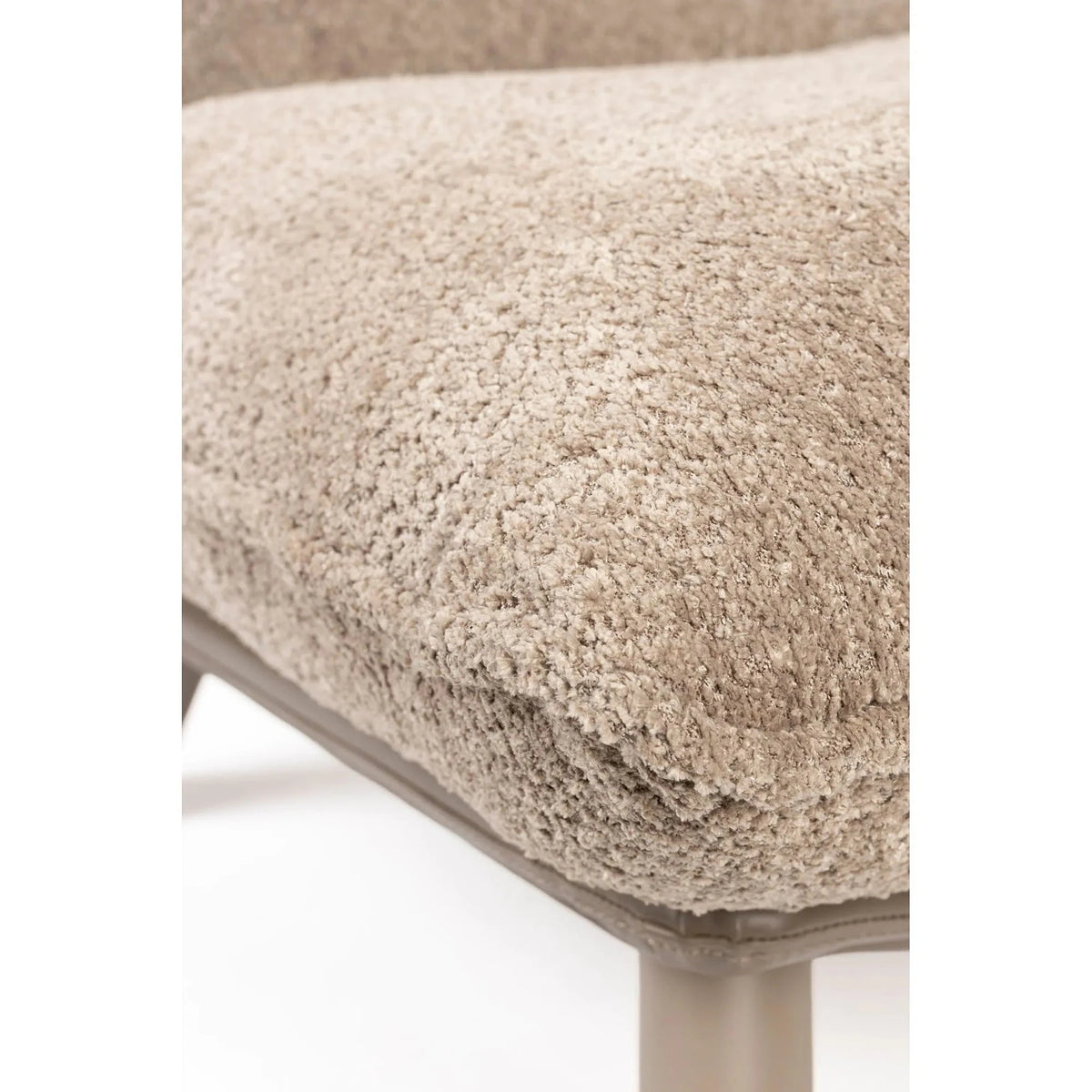 Lounge Chair Lazy Sack Soft Beige Domestica – Seat Cushion Corner Close-up