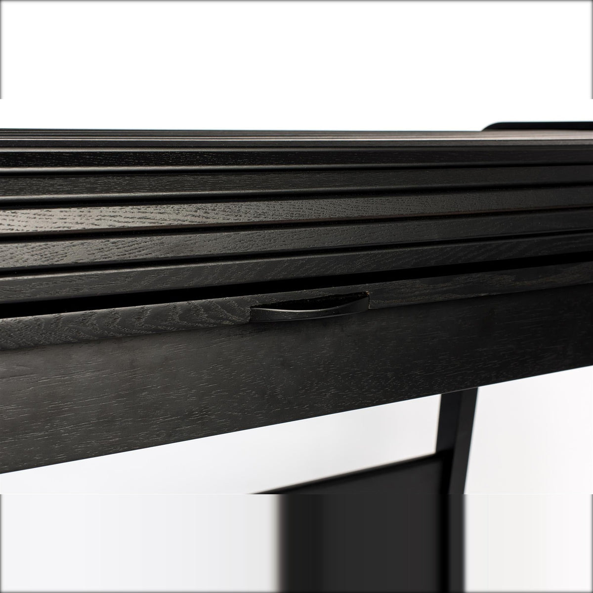 Desk Table Barbier Black Domestica – Tambour Handle Detail