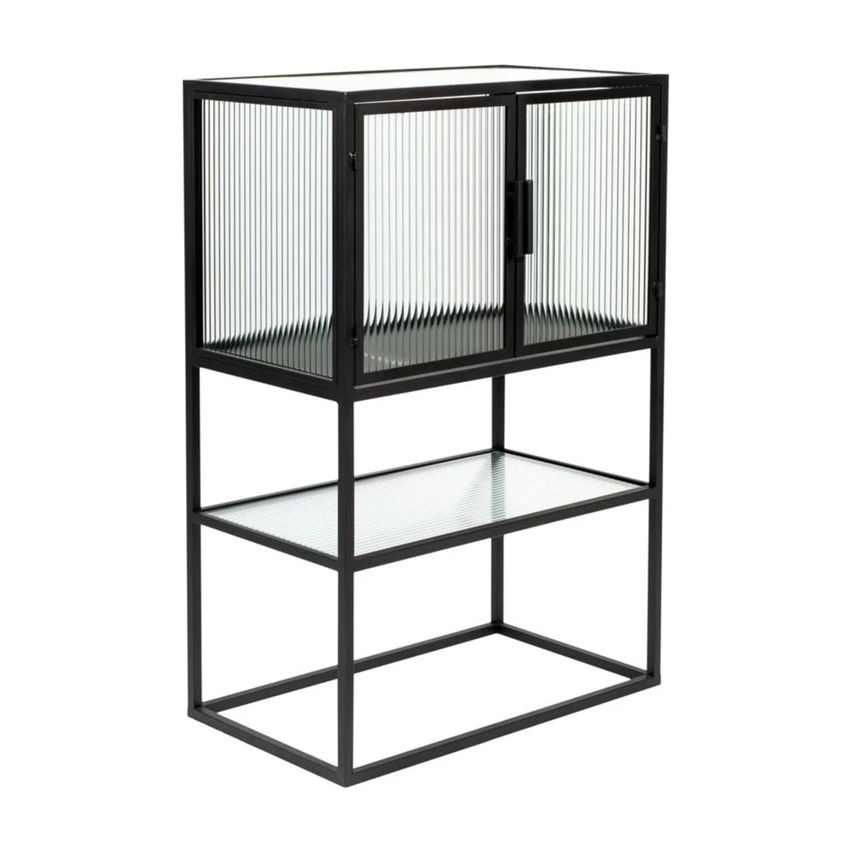 Cabinet Boli Small Black Domestica – Three Quarter View on White
