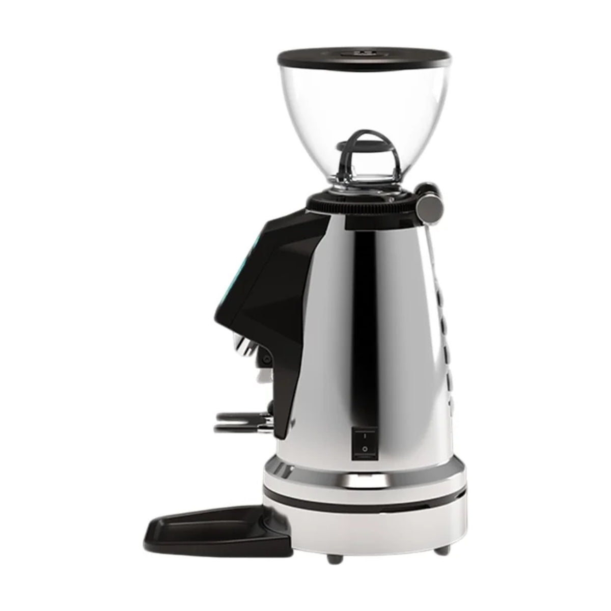 Coffee Grinder Spluga Élite Chrome Rocket Espresso Domestica – Side View on White