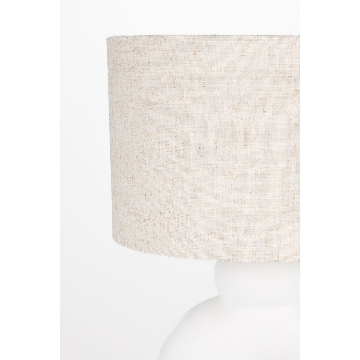 Table Lamp Bibi White Domestica – Shade and Sculptural Base Detail