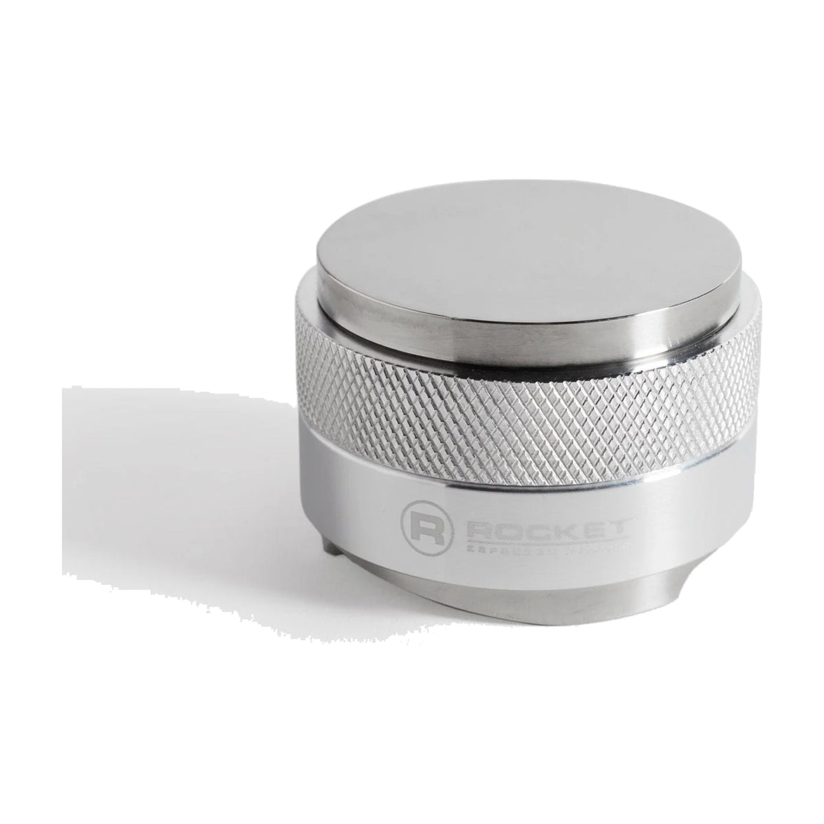 2-in-1 Tamper & Leveler Rocket Espresso Domestica – Silver Finish (Default) – Front View