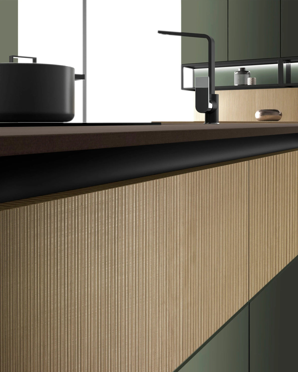 Viola Kitchen Domestica – Rigatino Drawer Detail