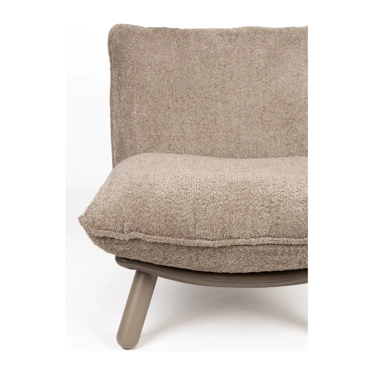Lounge Chair Lazy Sack Soft Beige Domestica – Seat Cushion and Backrest Close-up