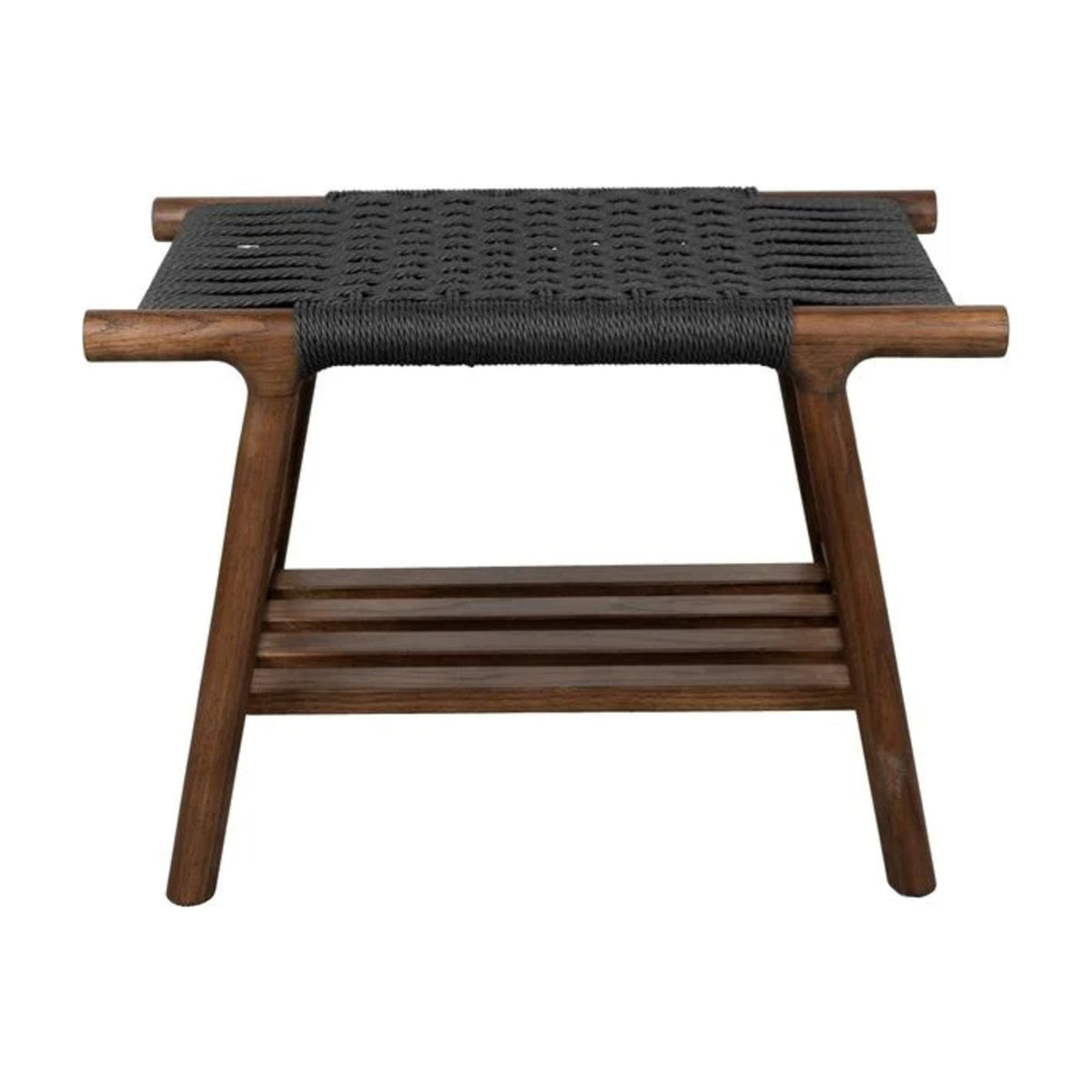 Stool Kintaro Walnut Domestica – Front View on White