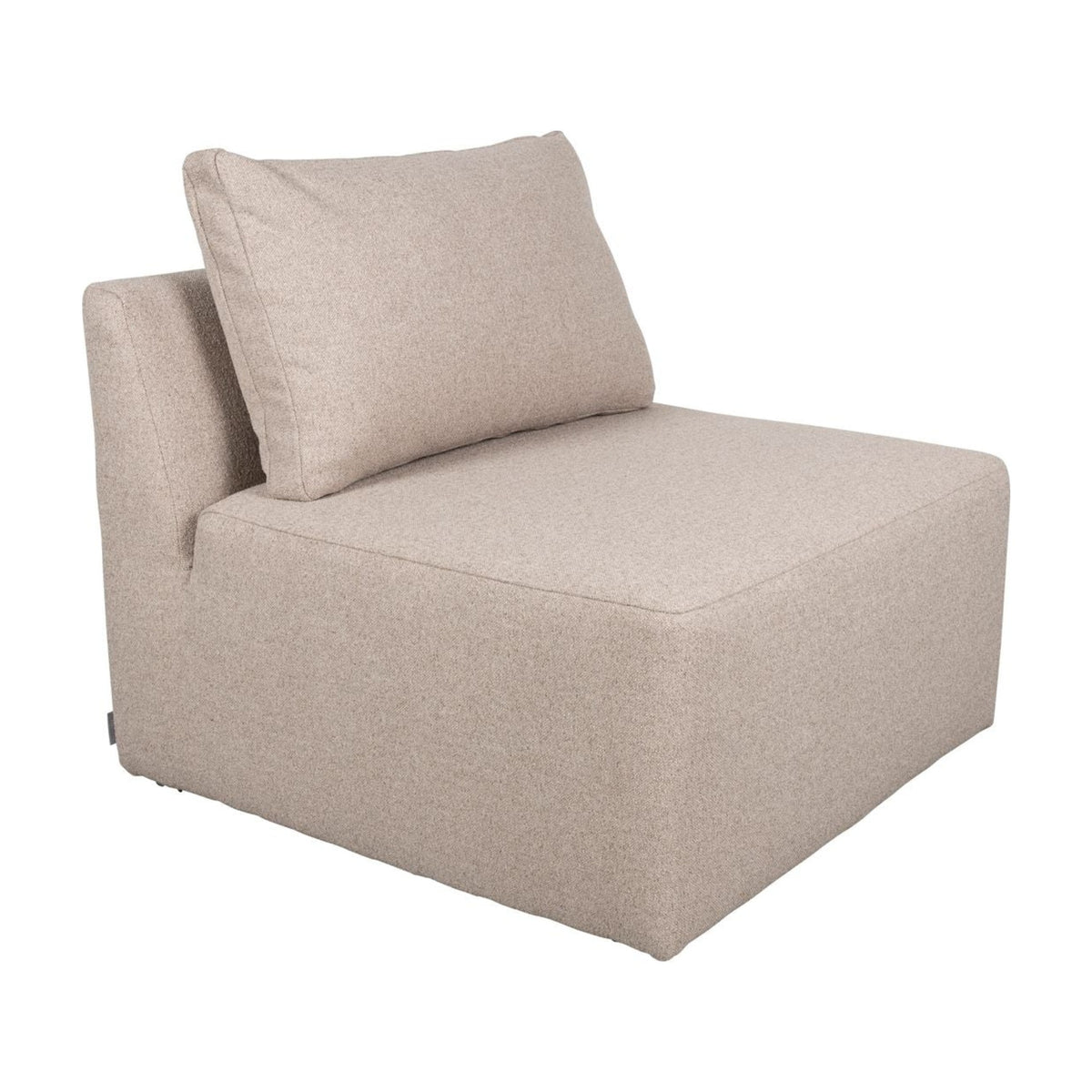 Sofa Element Prosper 1-Seater Cappuccino Domestica – Three Quarter View on White