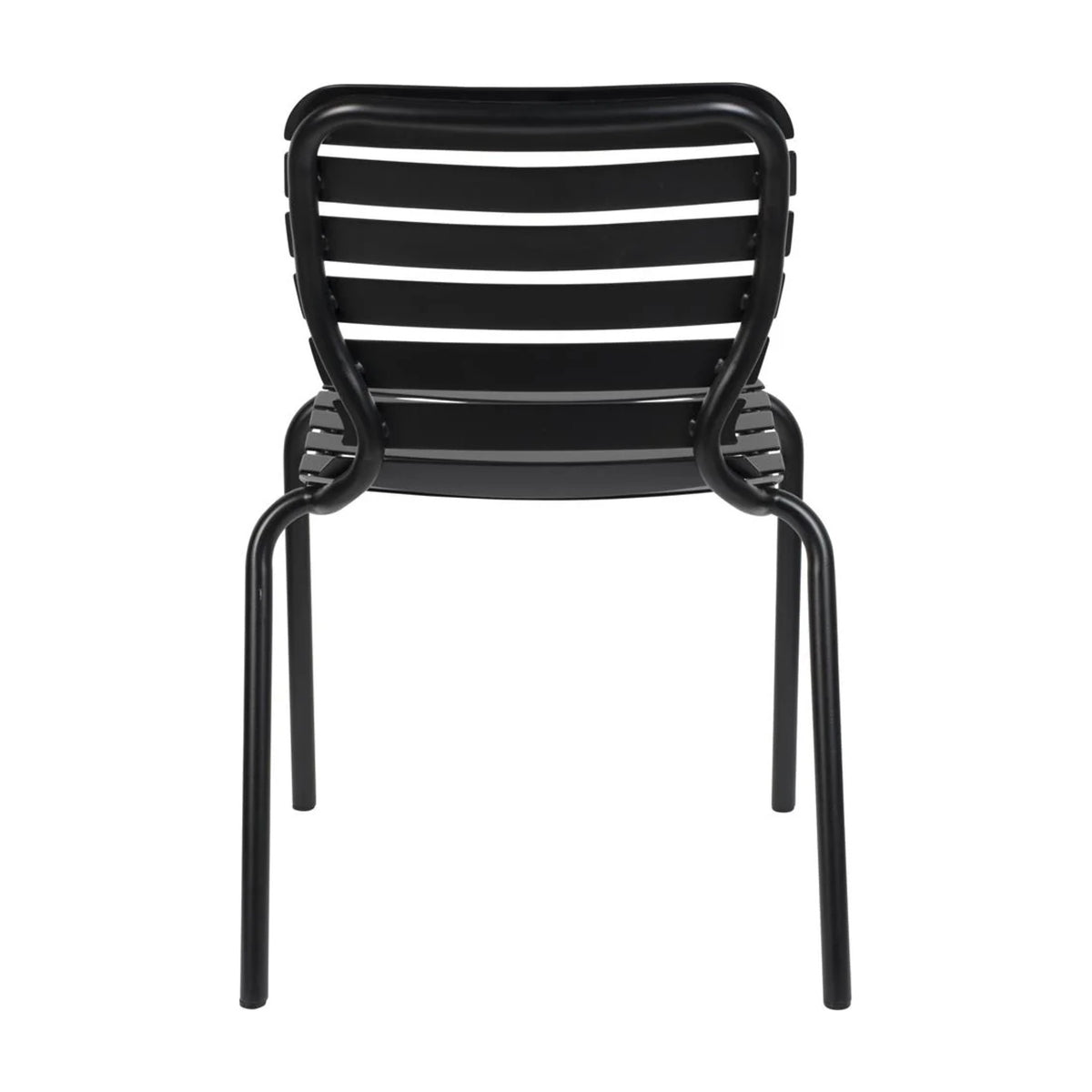 Garden Chair Vondel Black Domestica – Back View on White