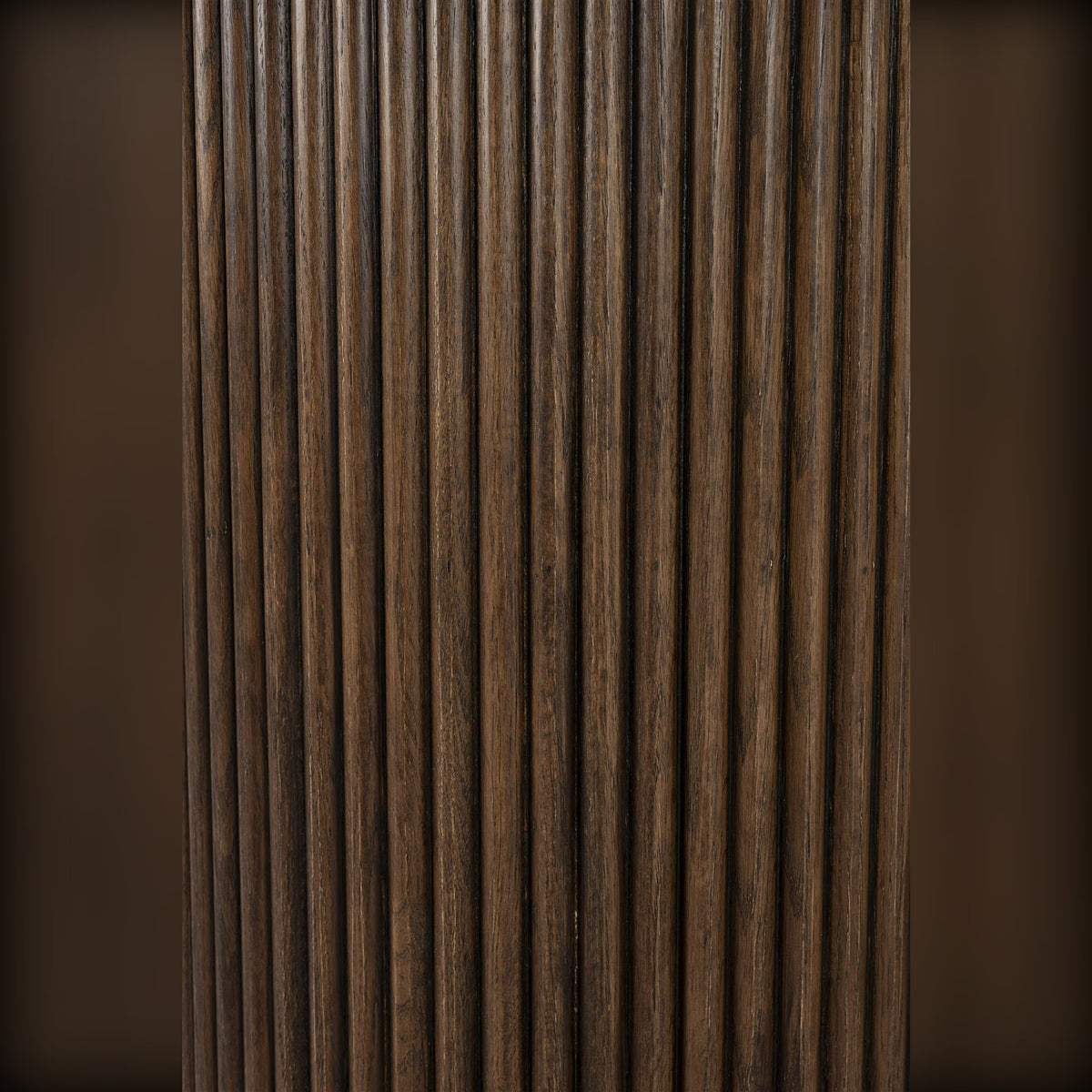 Dining Table Arda Beige Brown Domestica – Ribbed Base Close-up