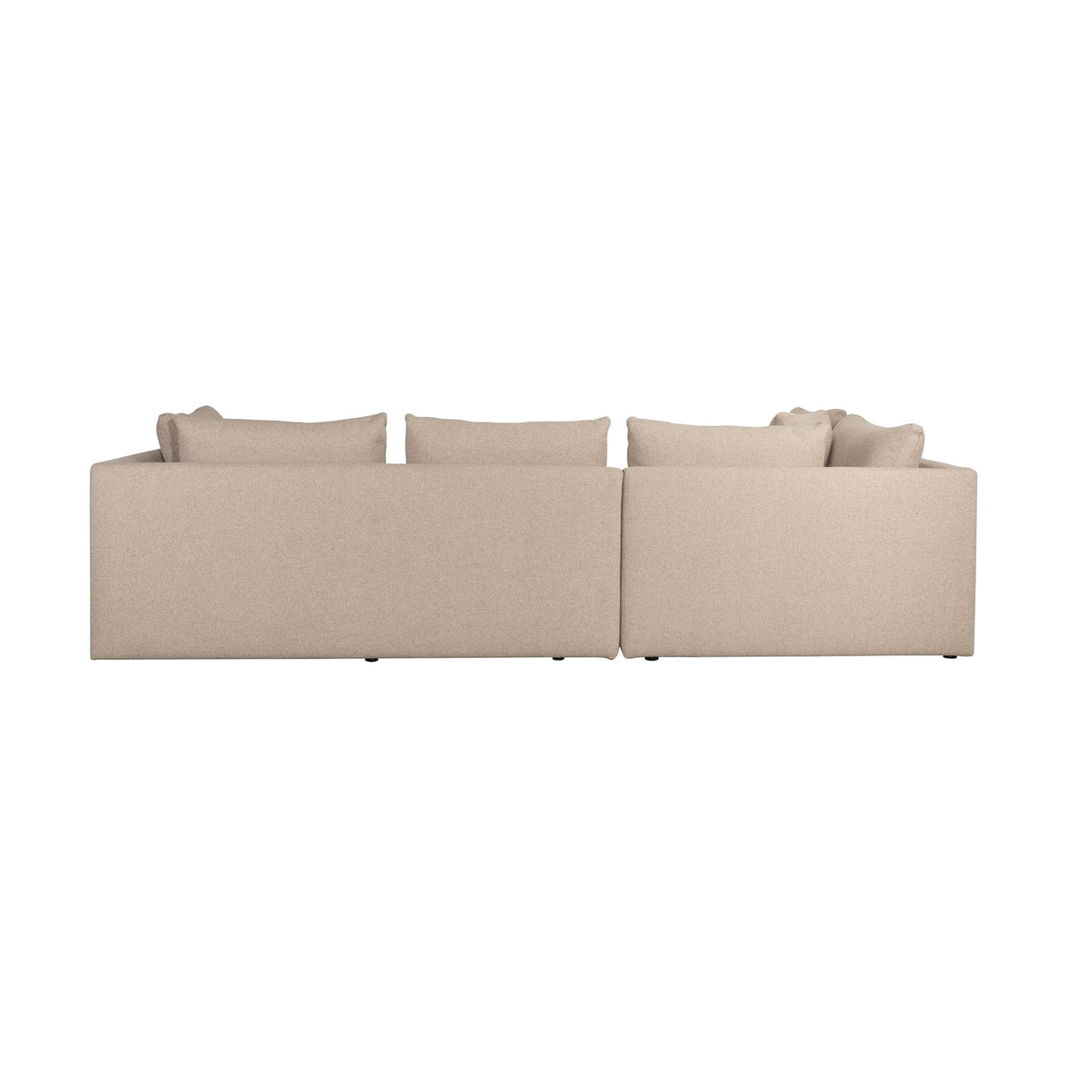 Sofa Prosper Right Cappuccino Domestica – Back View on White