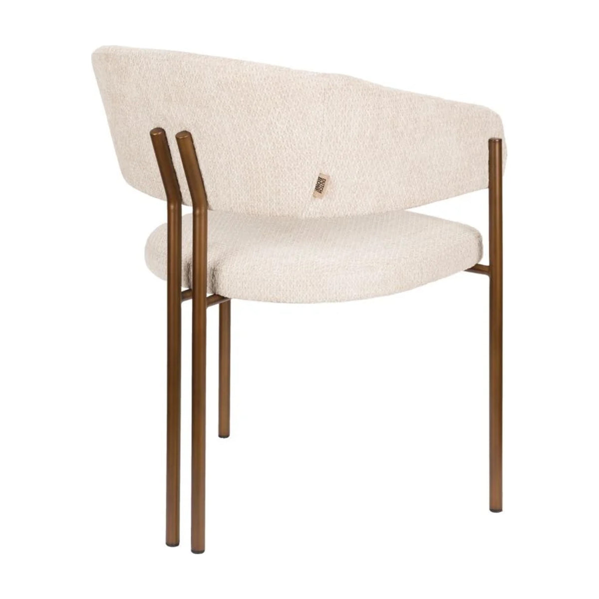 Dining Chair Naida Beige Domestica – Back Three Quarter View