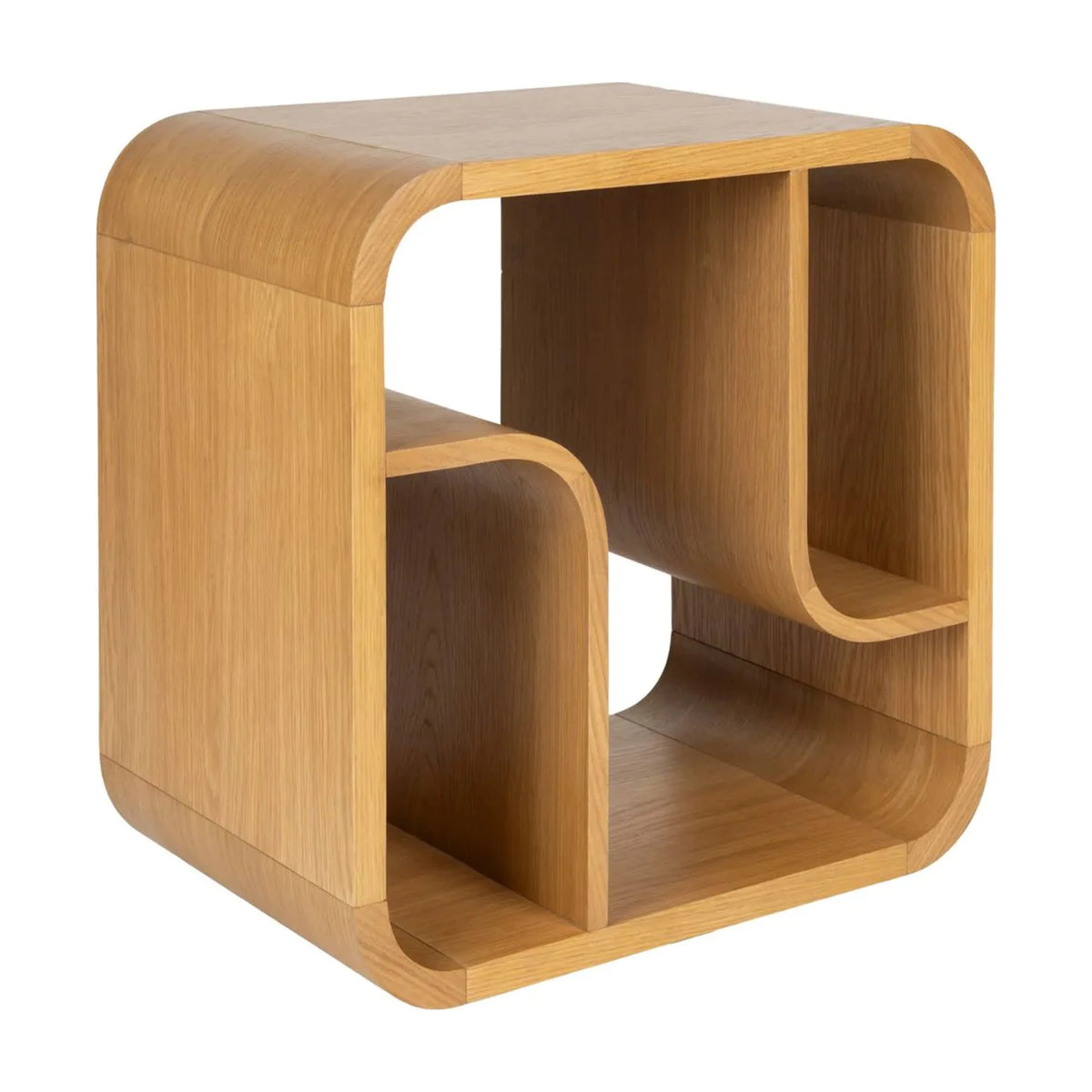 Cabinet Seven S Natural Oak Domestica – Three Quarter View on White