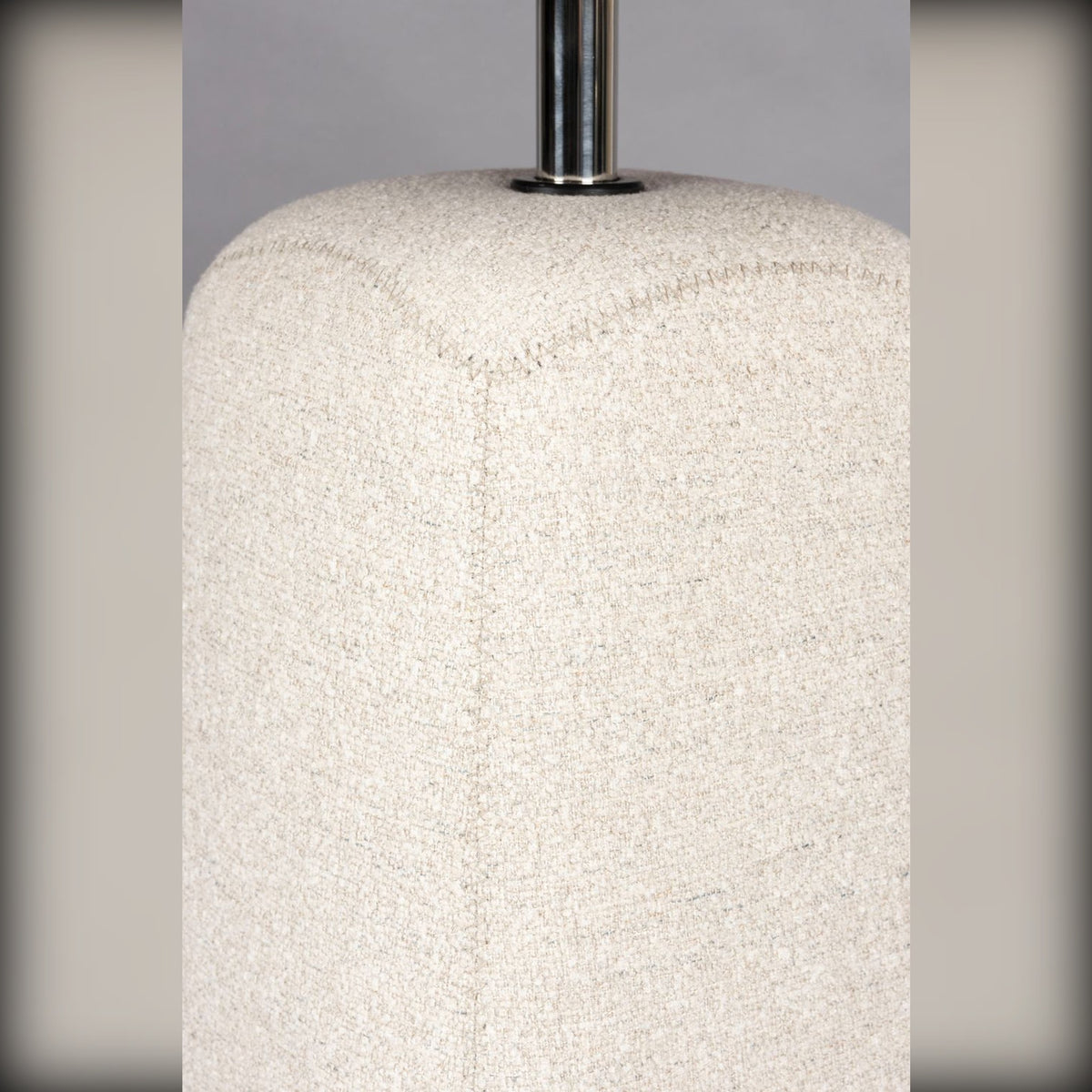 Side Table Shelly Off-White Domestica – Upholstered Base Detail