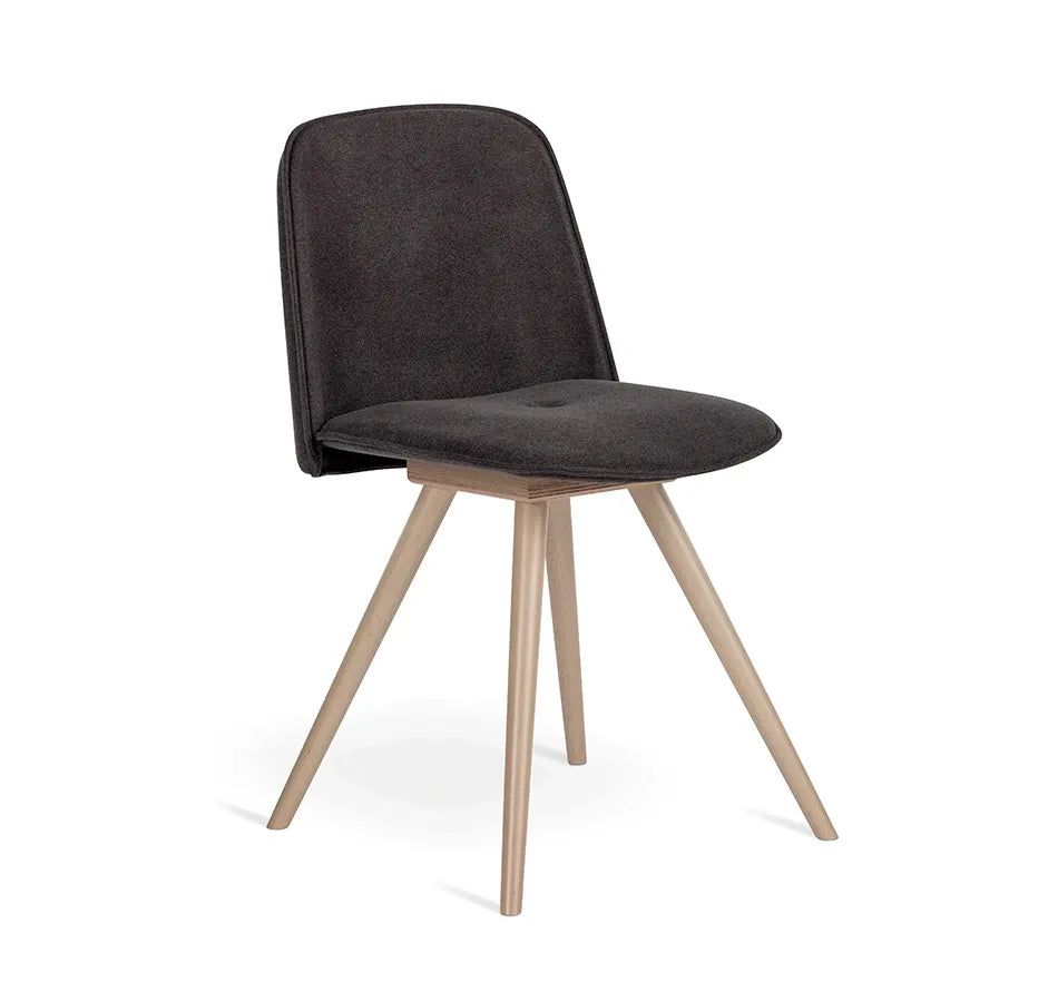 Dining Chair Molly – Molly Wood front view on white background