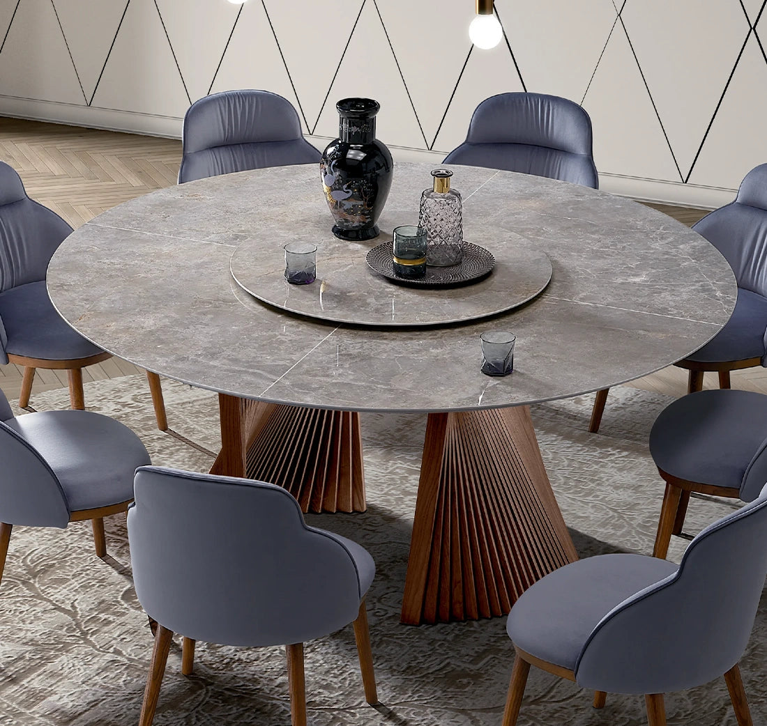 Round Dining Table Shell Plus – main product view on white background