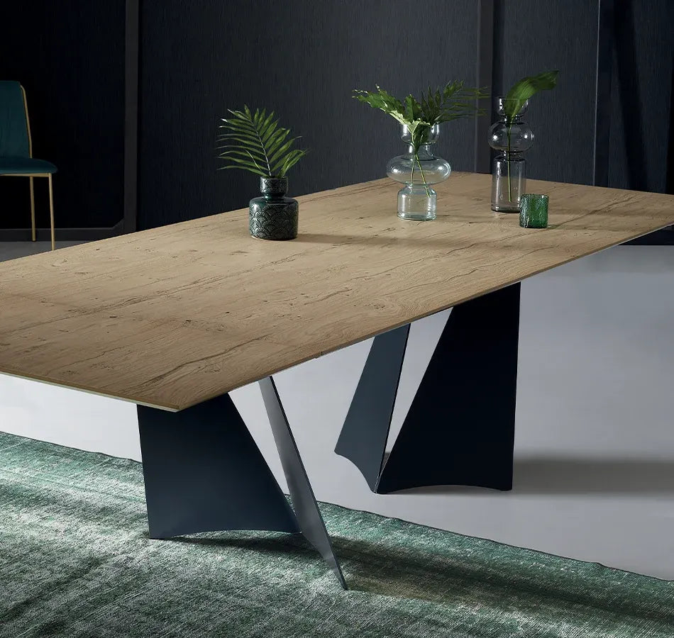 Extendable Dining Table Vela – main product view on white background