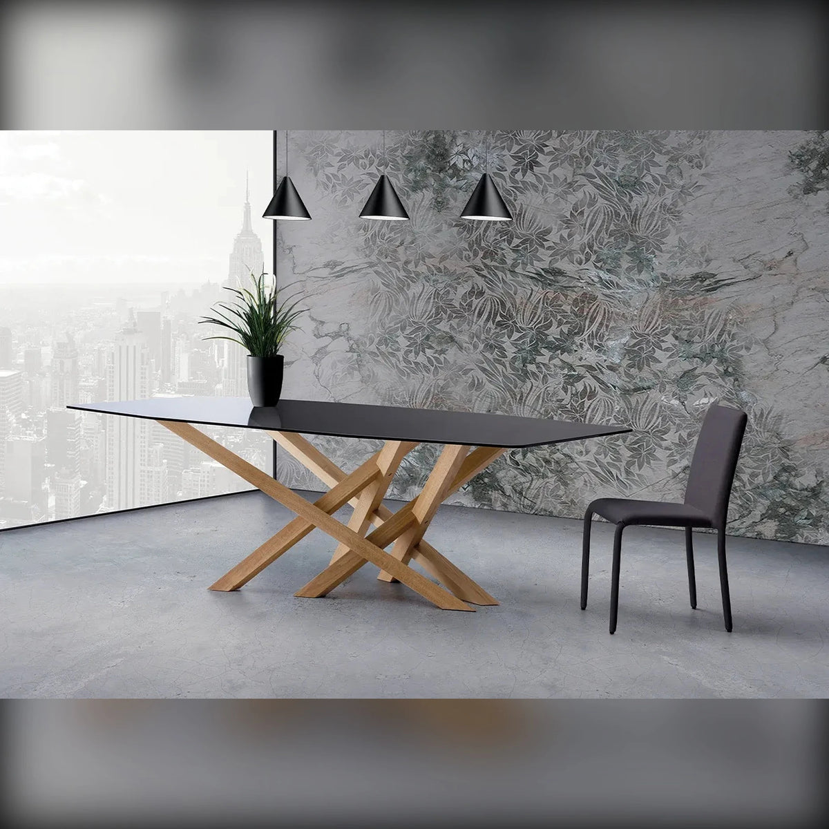 Dining Table Cross 220×120 – alternative view 2