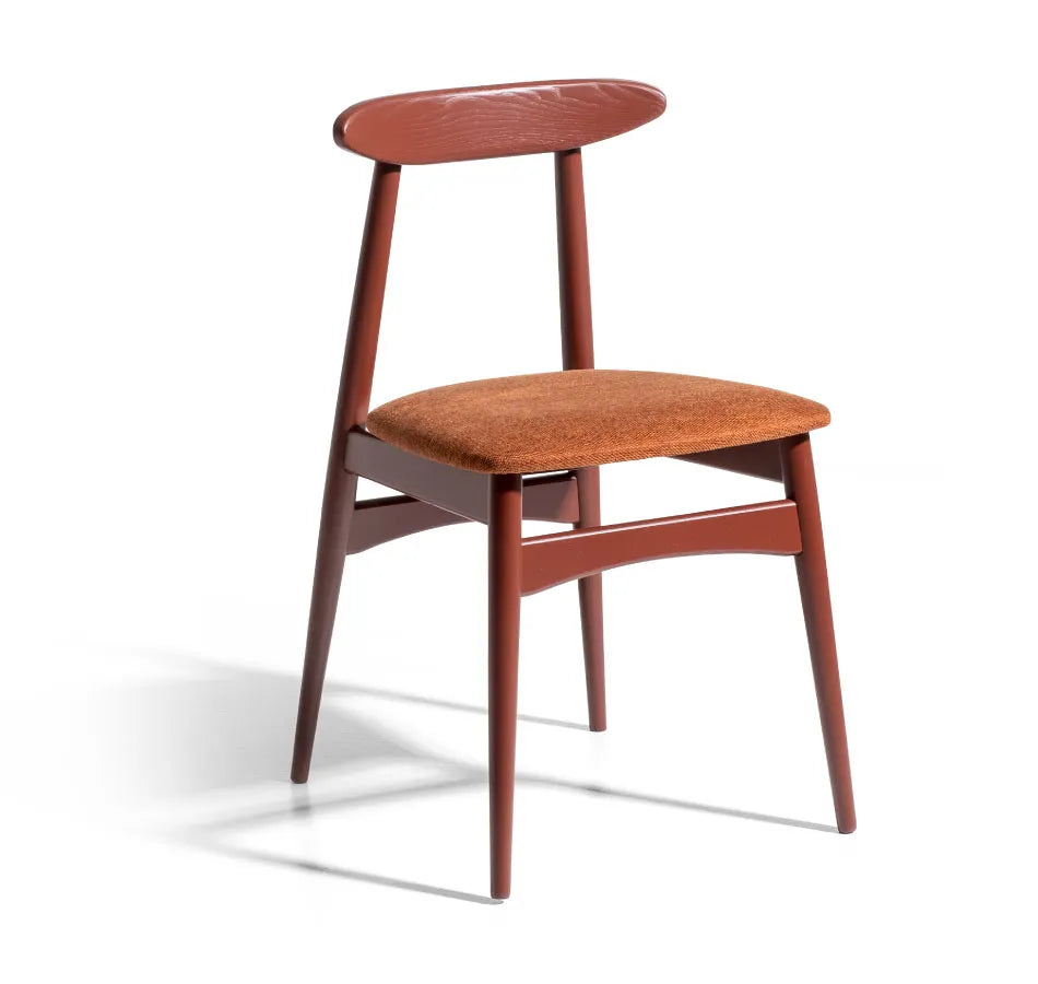 Dining Chair Queen – Queen Wood front view on white background
