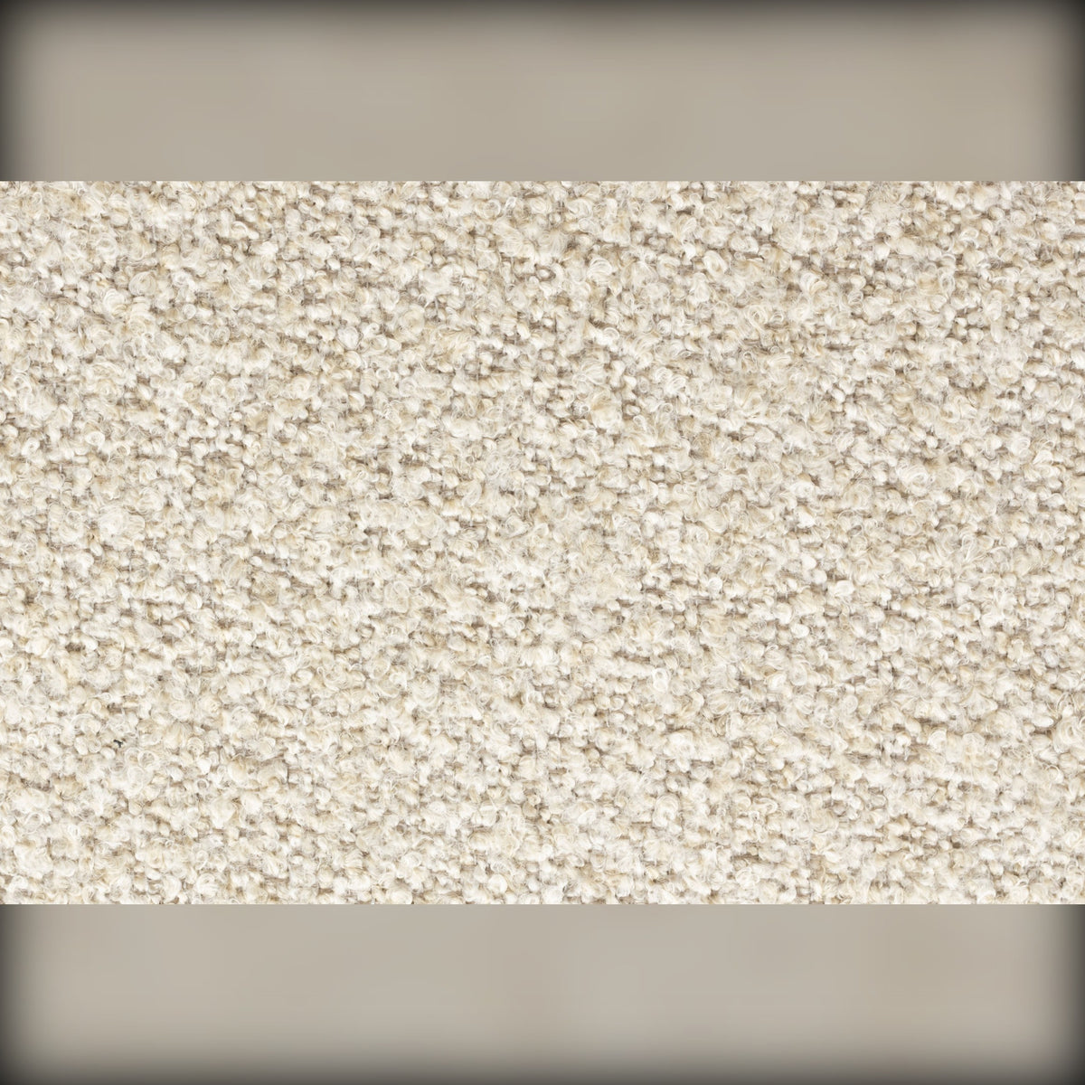 Lounge Chair Duffel Beige Boucle Domestica – Bouclé Fabric Texture Close-up
