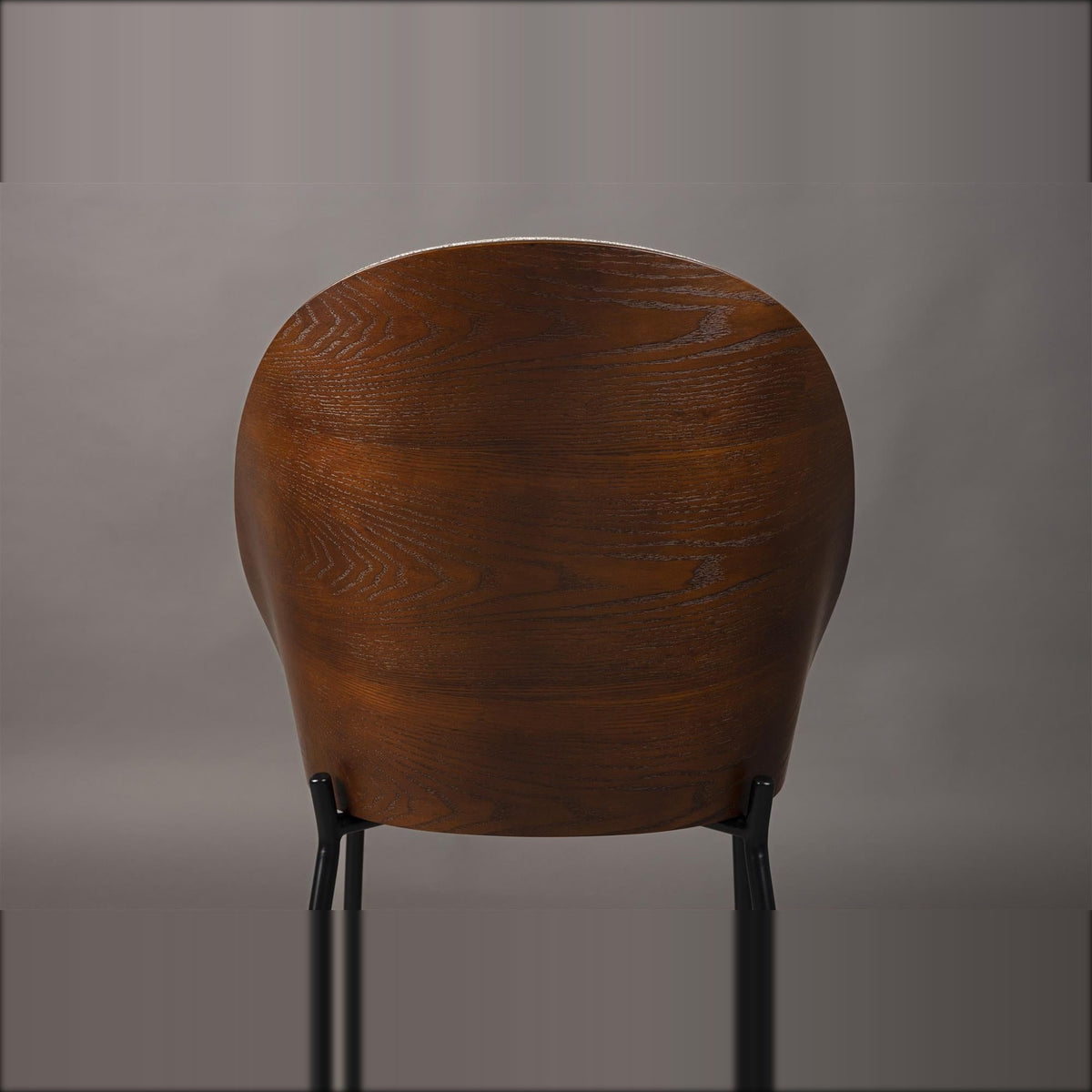 Dining Chair Rodin Beige Domestica – Wood Back Shell Close-up