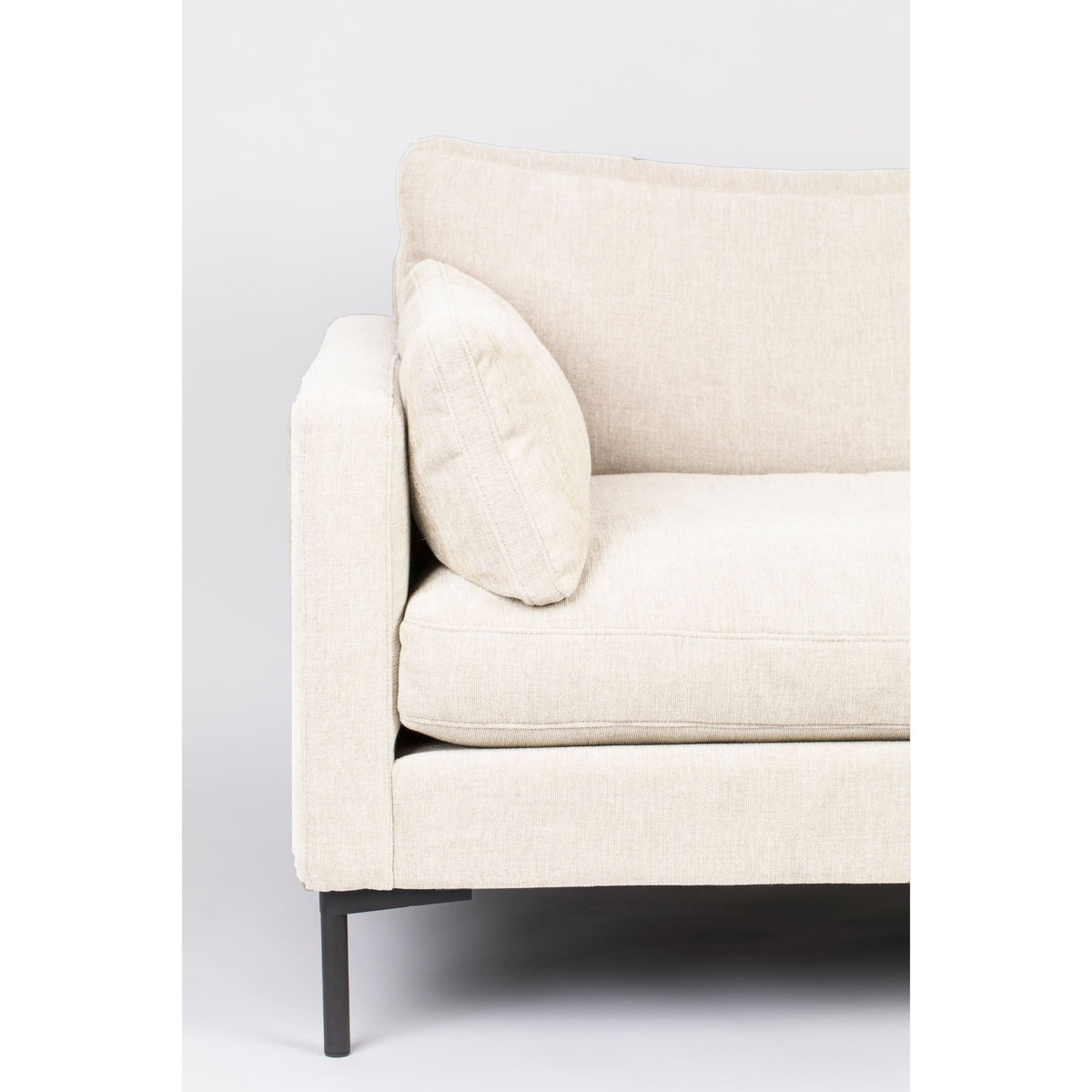 Sofa Element Summer Left Beige Domestica – Armrest and Cushion Side View