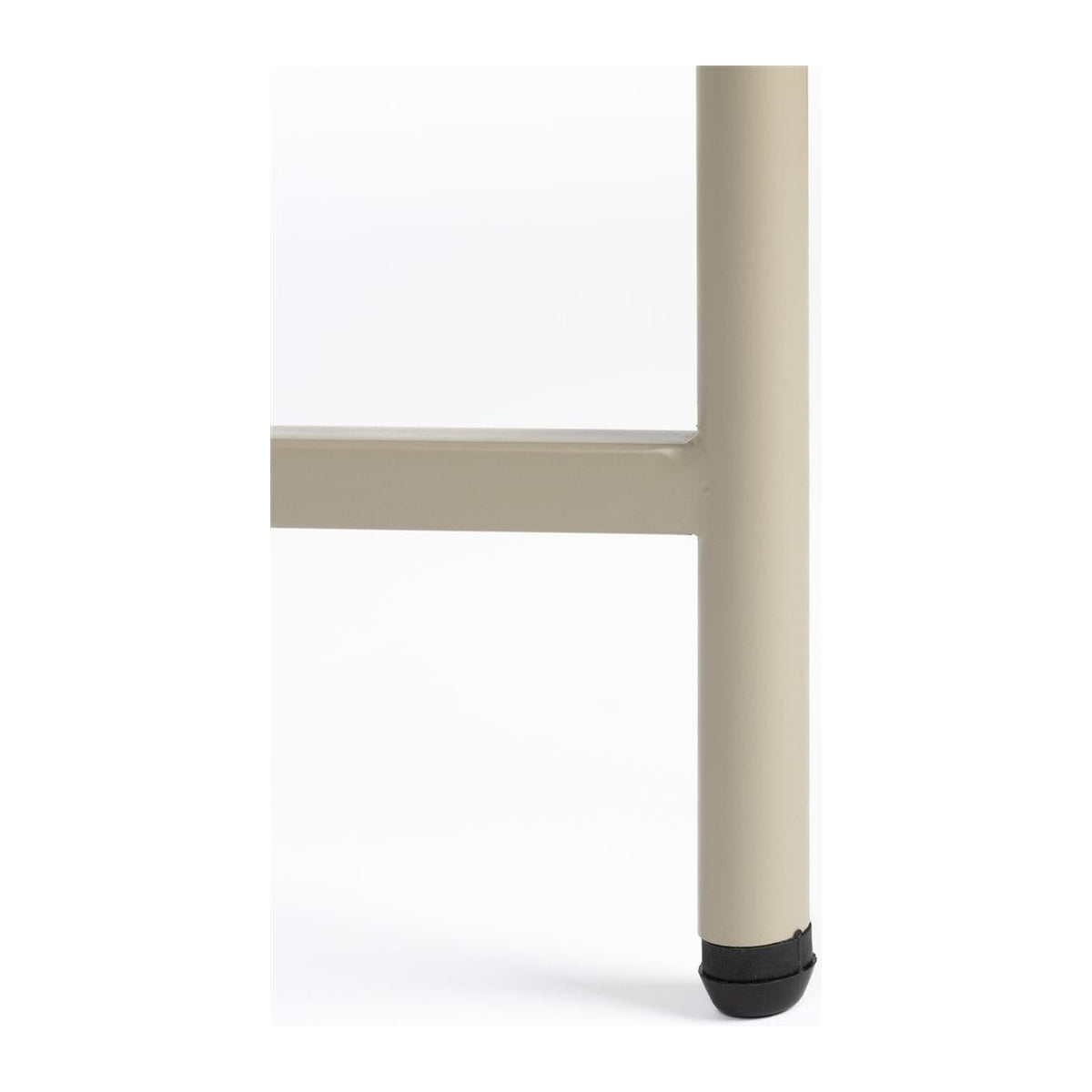 Coffee Table Marcio Beige Domestica – Metal Leg and Foot Detail