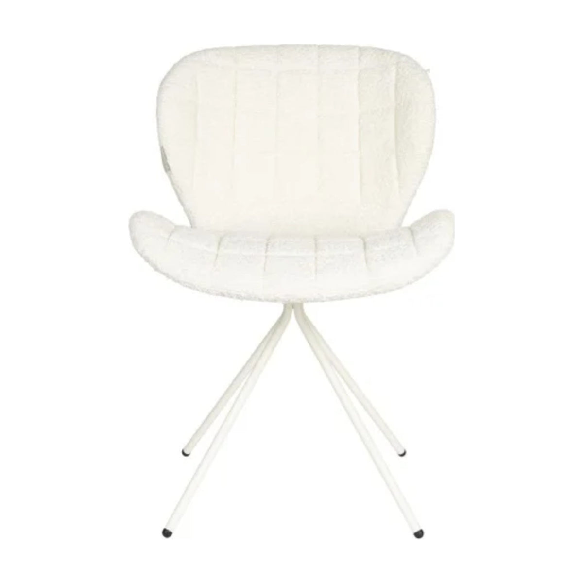 Dining Chair OMG Soft White Domestica – Front View on White