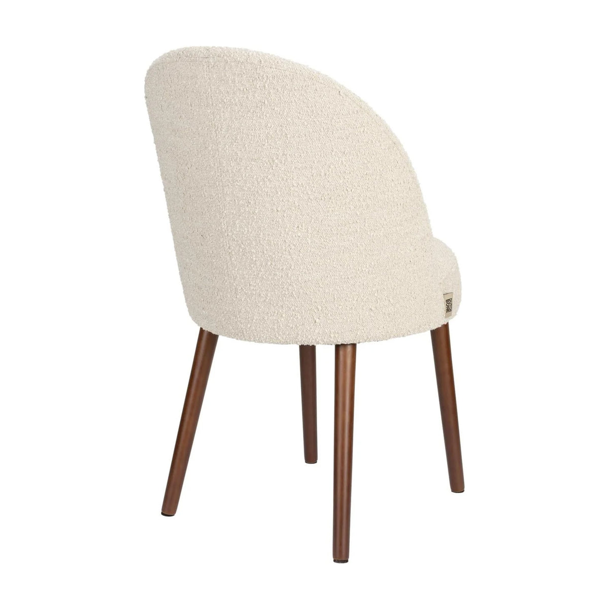 Dining Chair Barbara Boucle Beige Domestica – Back Three Quarter View