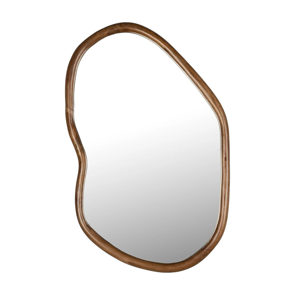 Mirror Ashley Walnut Domestica – Hung Vertically, Front View on White