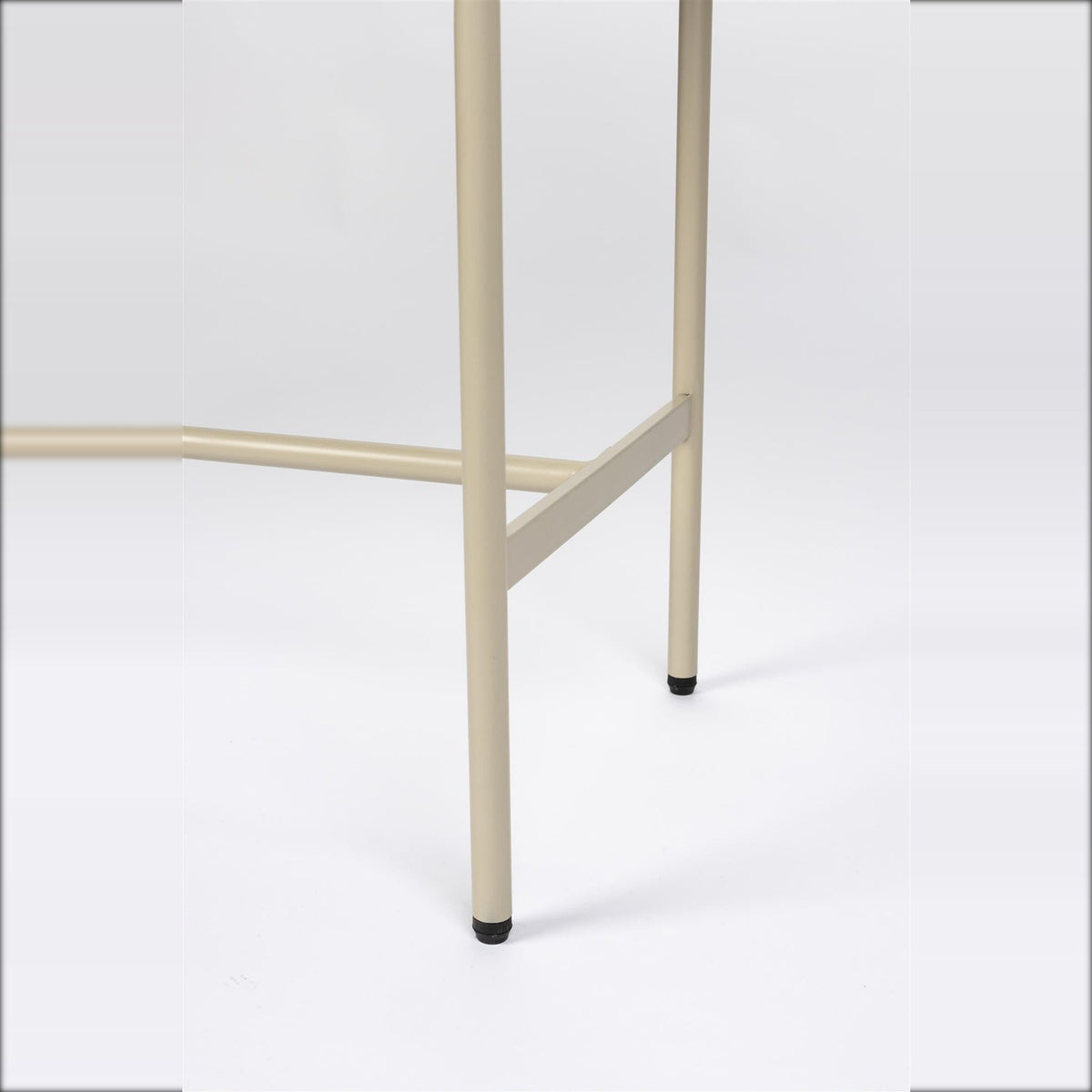 Console Table Amaya Beige Domestica – Metal Leg Frame Detail