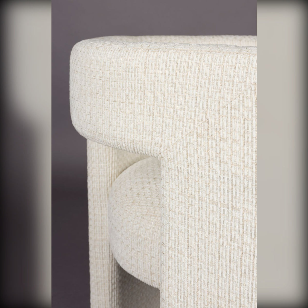 Dining Chair Medina Off White Domestica – Armrest Close-up