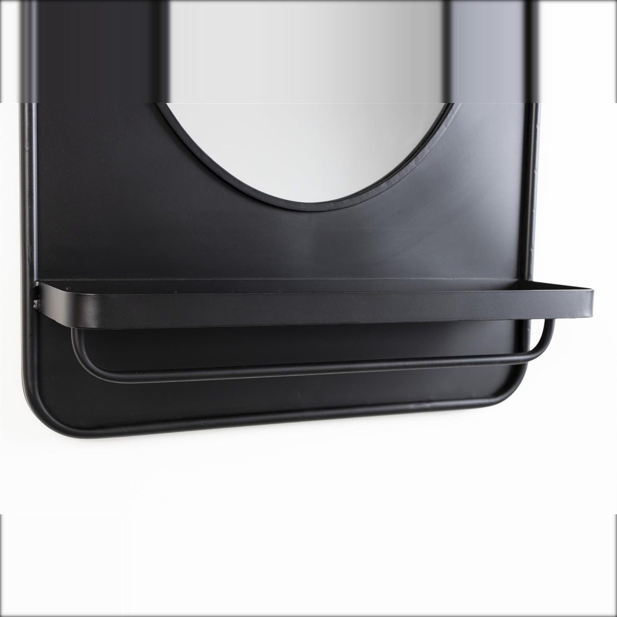 Mirror Shelf Pascal M Black Domestica – Shelf and Rail Close-up