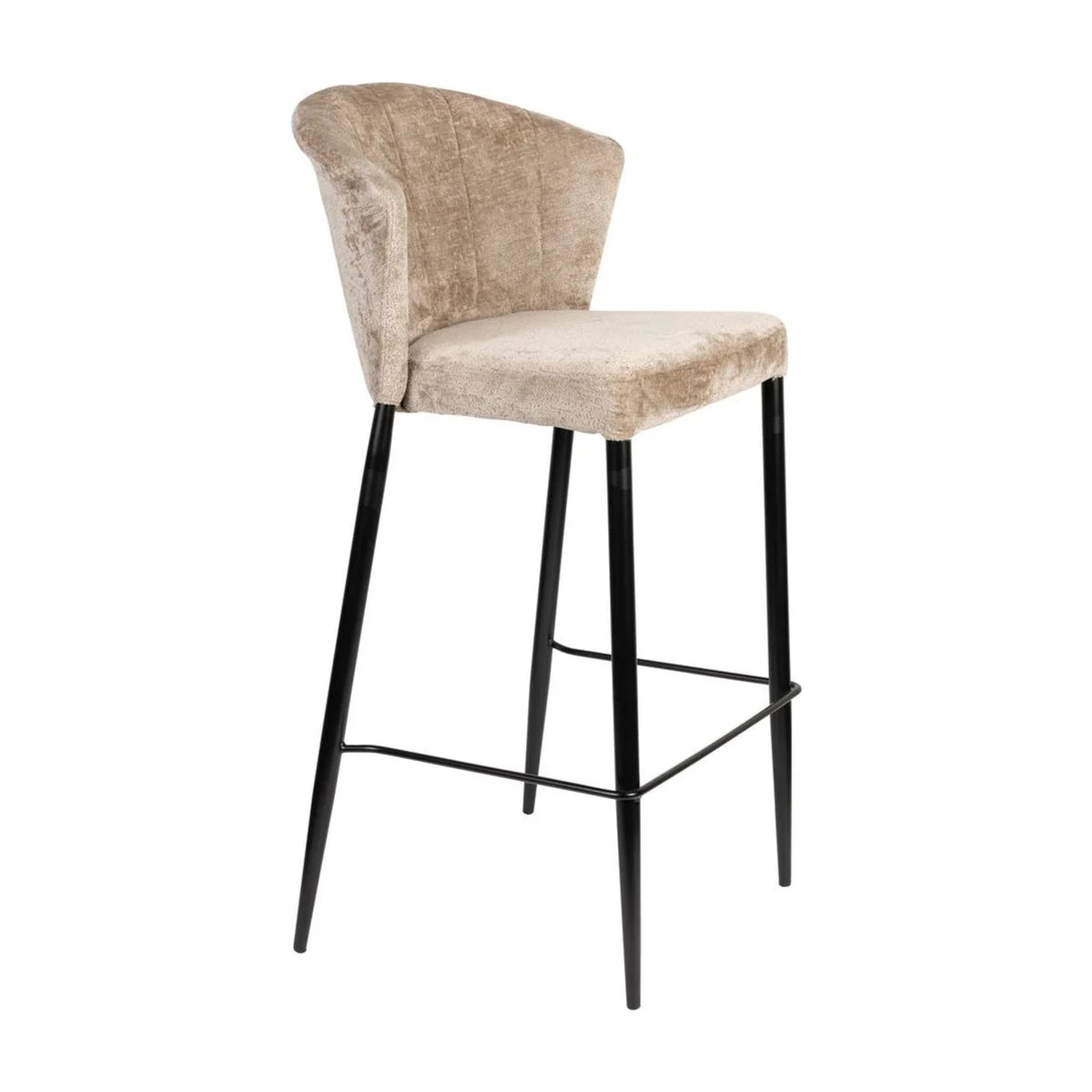 Counter Chair Georgia Beige Domestica – Three Quarter View on White