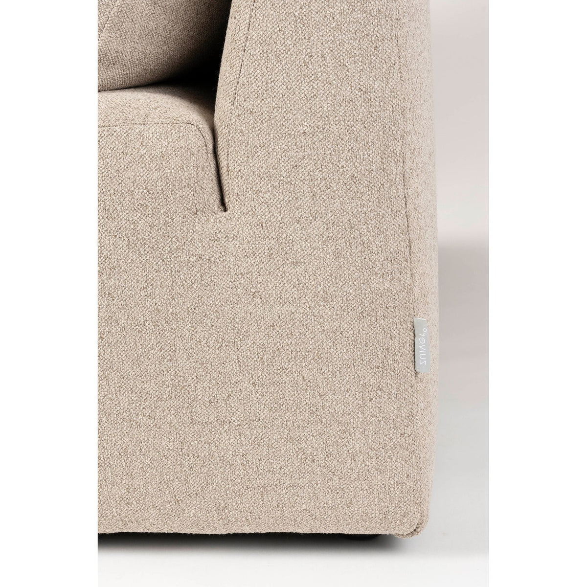 Sofa Prosper Right Cappuccino Domestica – Side Panel Close-up