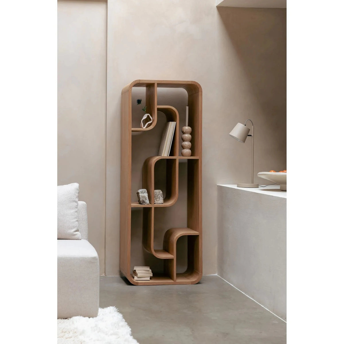 Cabinet Seven Natural Oak Domestica – Lifestyle – Standing Upright in a Plaster Room