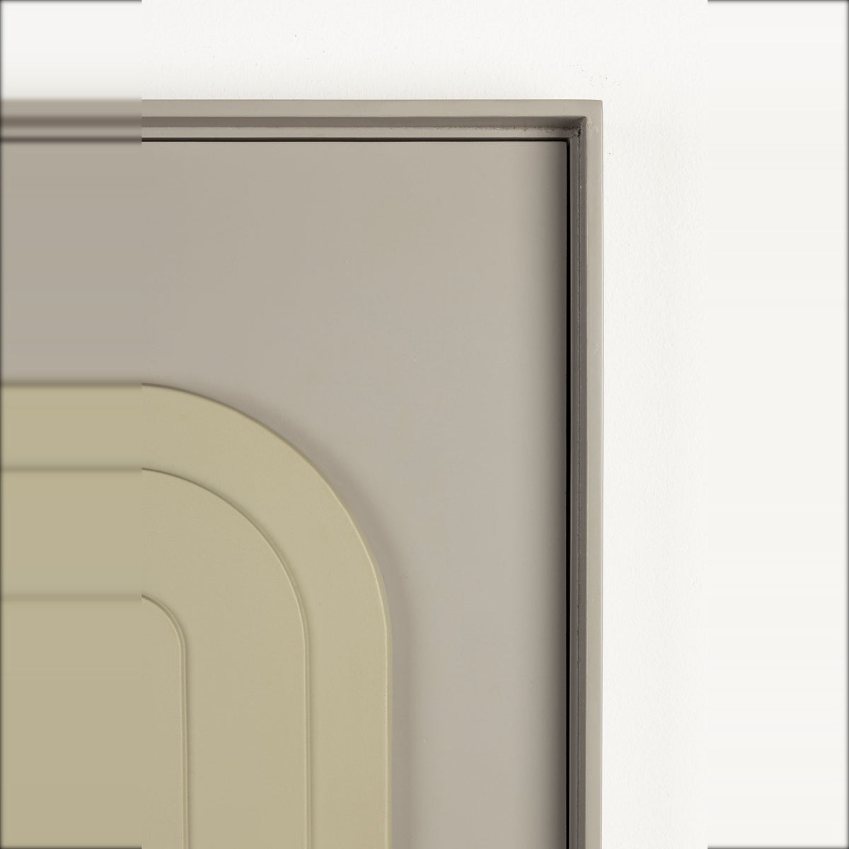 Wall Art August Brown Rice Domestica – Frame Edge and Relief Close-up
