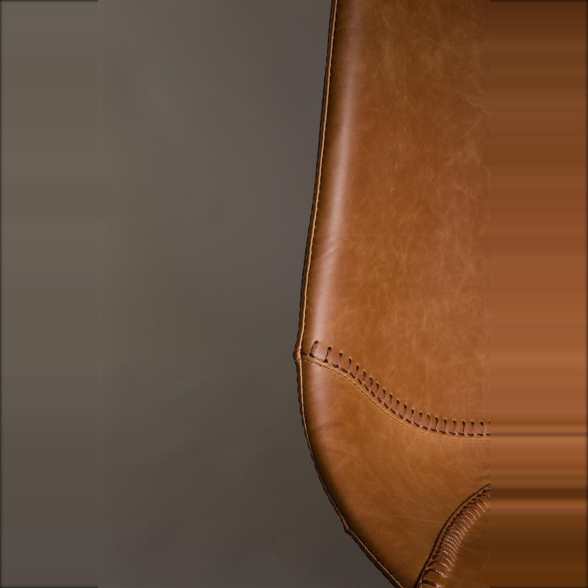 Dining Chair Franky Brown Domestica – Stitched Seam Close-up