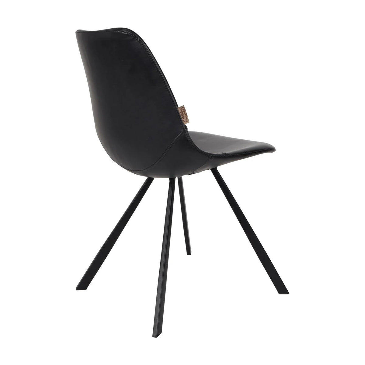 Dining Chair Franky Black Domestica – Three Quarter View on White