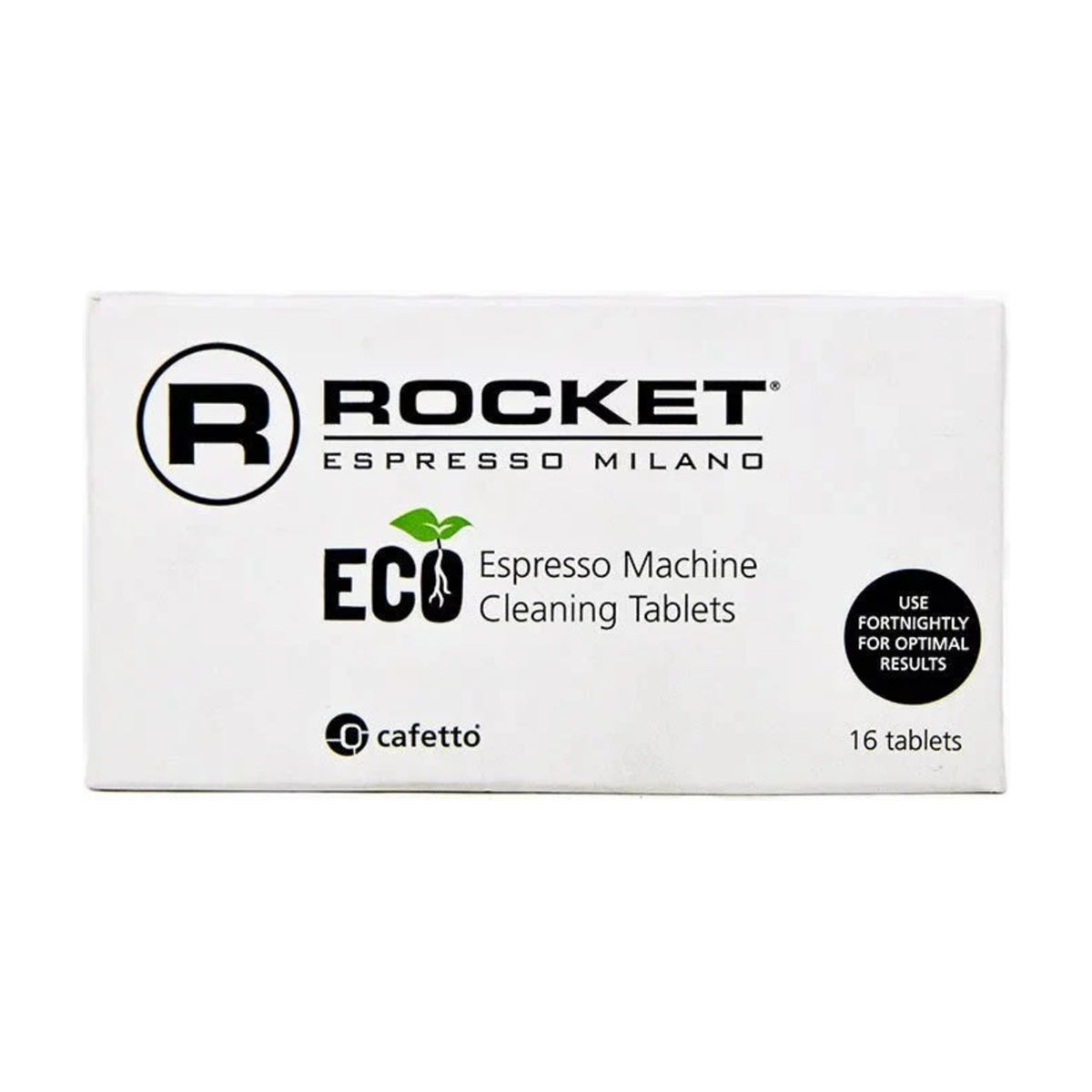 Cleaning Tablets ECO Rocket Espresso Domestica – Box Front View on White