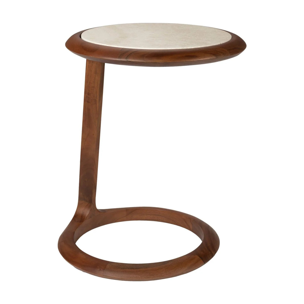 Side Table Doppio Domestica – Side View on White